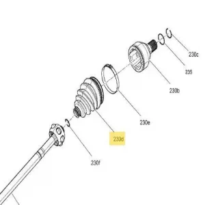 OSŁONA GUMOWA PRZEGUBU MAVERICK X3 BRP 715900450 Ograniczona ilość