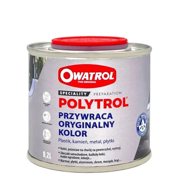 Owatrol Polytrol 200ml – odżywka do elementów wykonanych z tworzywa sztucznego, przywraca kolor i zabezpiecza Ekspresowa dostawa