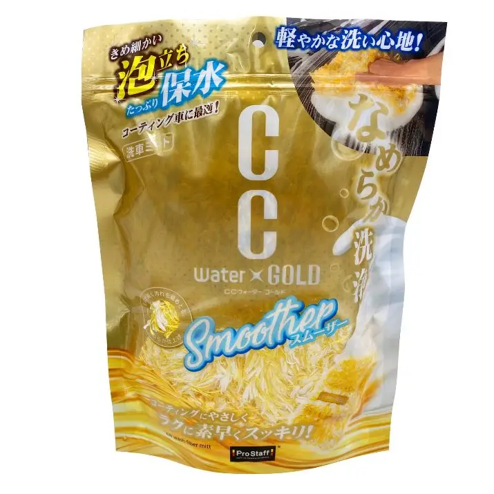 Prostaff Fiber Mitt “CC Water Gold Smoother” – bardzo miękka rękawica do mycia z długim włosiem mikrofibrowym Hit sprzedaży