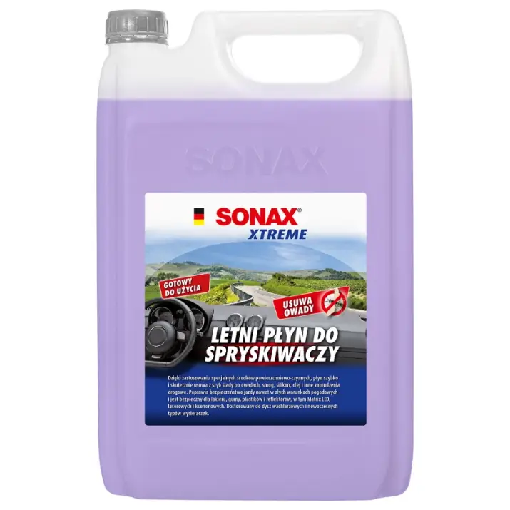 Do wyczerpania zapasów SONAX Xtreme Letni płyn do spryskiwaczy 4L Smart Dynamic Technology