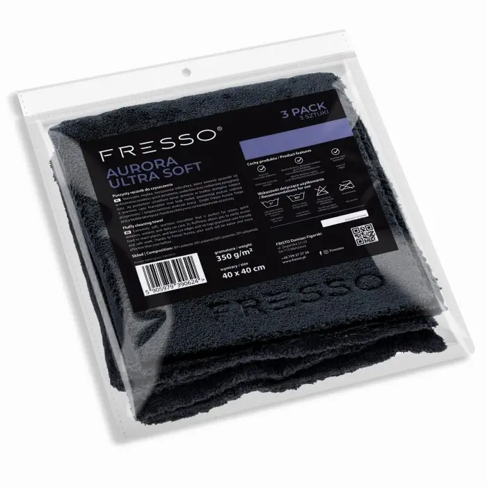 Ograniczona ilość Fresso Aurora Ultra Soft 3 Pack – bezszwowa mikrofibra do docierania wosków i quick detailerów