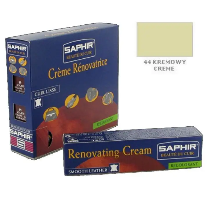 Ograniczona ilość SAPHIR BDC Renovating Creme 25ml #44 CREME / KREMOWY – krem do renowacji skóry