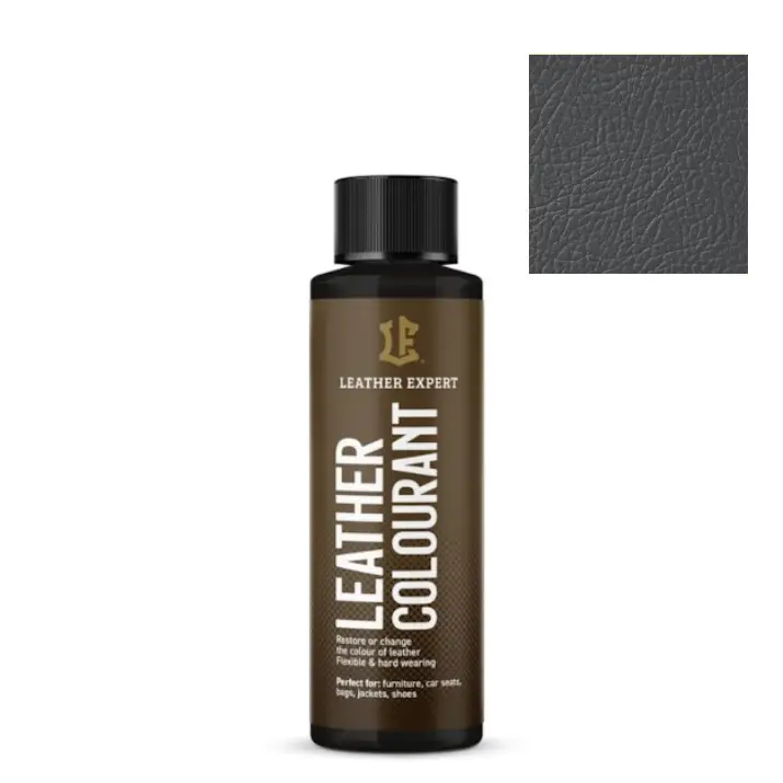 Do wyczerpania zapasów LEATHER EXPERT Leather Colourant 401 DARK GREY 50ml – ciemny szary, farba do skóry naturalnej