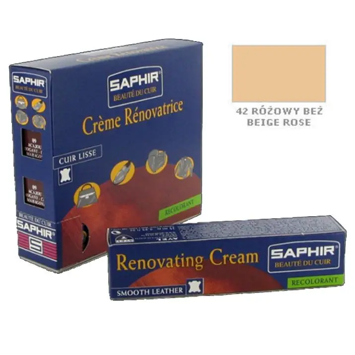 SAPHIR BDC Renovating Creme 25ml #42 BEIGE ROSE / RÓŻOWY BEŻ – krem do renowacji skóry Zamów dziś