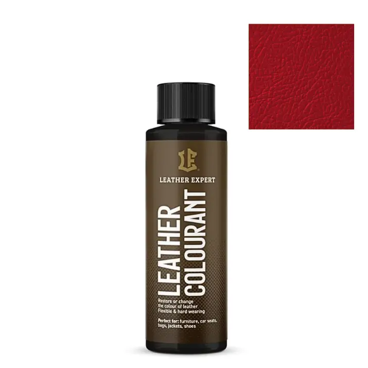 Szybka wysyłka LEATHER EXPERT Leather Colourant 503 FLAMENCO RED 50ml – ciemny czerwony, farba do skóry naturalnej