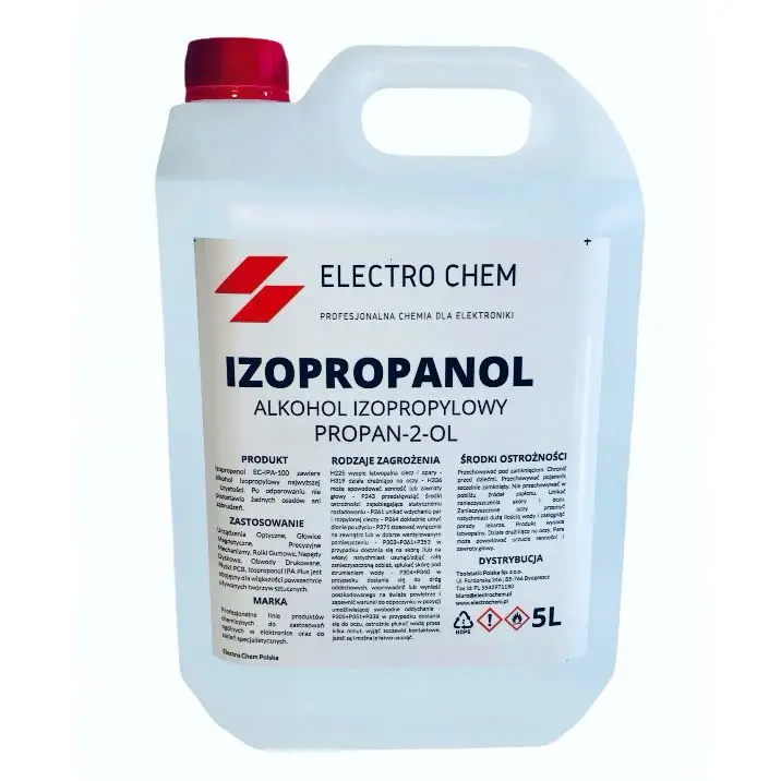 Hit sprzedaży IPA Alkohol izopropylowy 99,9% 5L – silnie odtłuszcza, czysty izopropanol