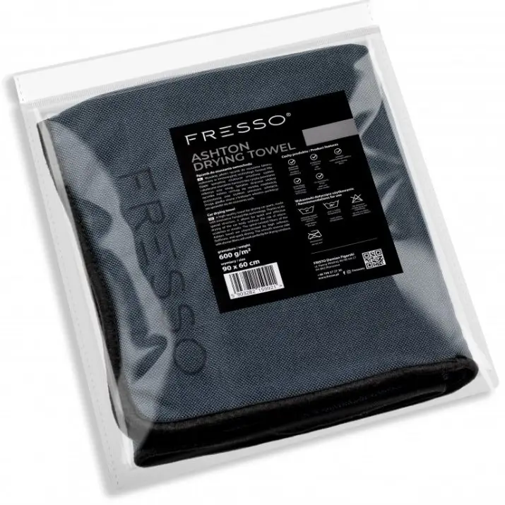 Nie przegap Fresso ASHTON Drying Towel 60x90cm 600gsm – super chłonny ręcznik do osuszania samochodu
