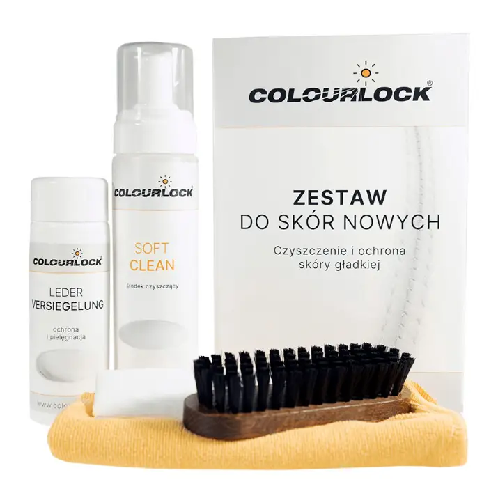 Colourlock Zestaw do skór SOFT – zestaw do czyszczenia i pielęgnacji skóry naturalnej Łatwy zwrot