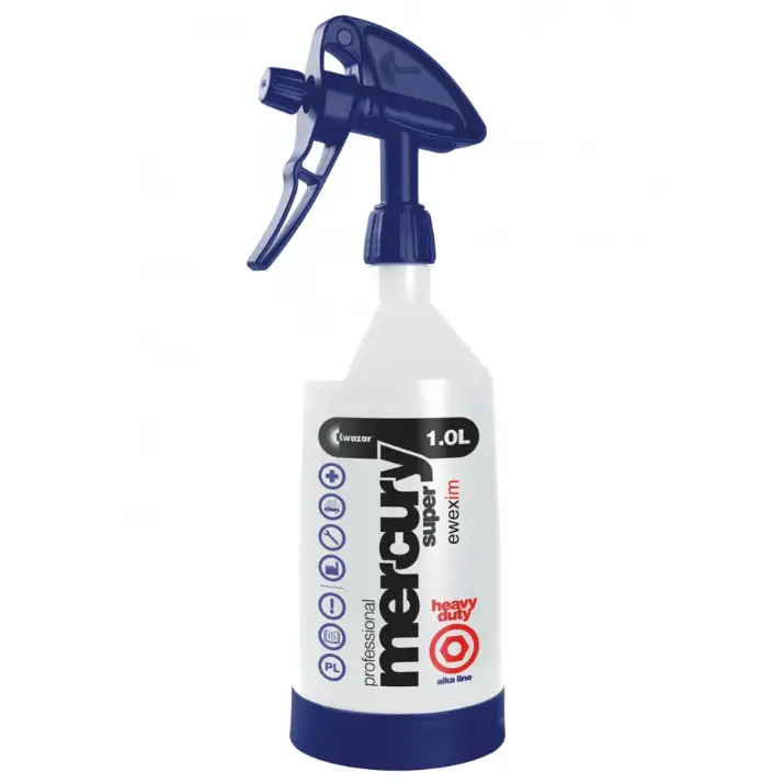 KWAZAR Mercury SUPER PRO+ ALKALINE 1L – butelka z atomizerem do produktów zasadowych Nowy
