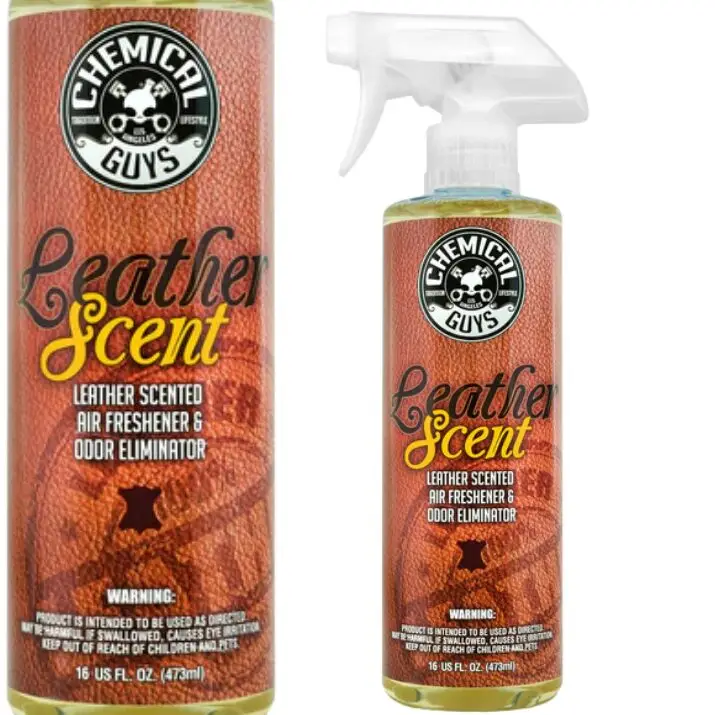 Chemical Guys Leather Scent 473ml – odświeżacz powietrza o zapachu skóry do wnętrza samochodu Premium