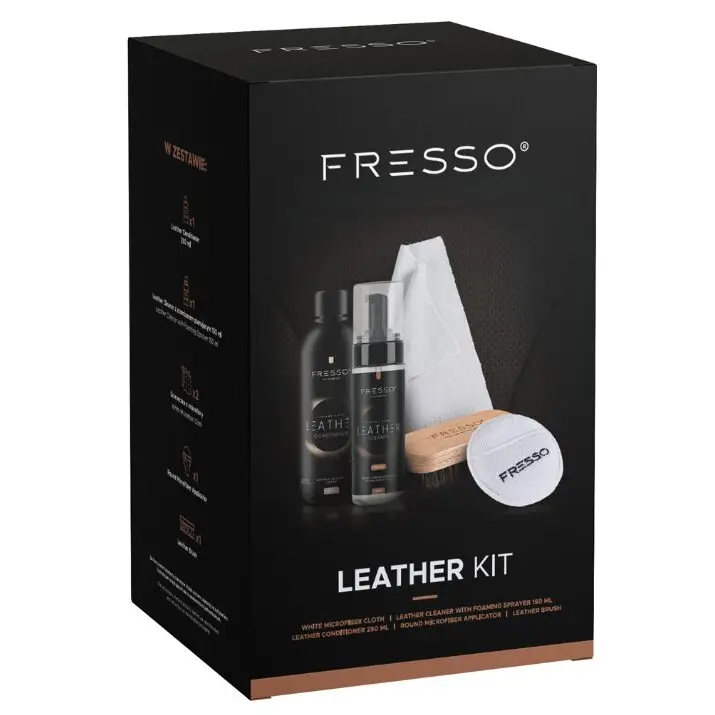 Fresso Leather Kit – zestaw do czyszczenia i pielęgnacji skórzanej tapicerki Bezpieczne zakupy