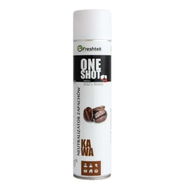 Freshtek ONE SHOT Kawa 600ml – odświeżacz powietrza w aerozolu, neutralizator Okazja