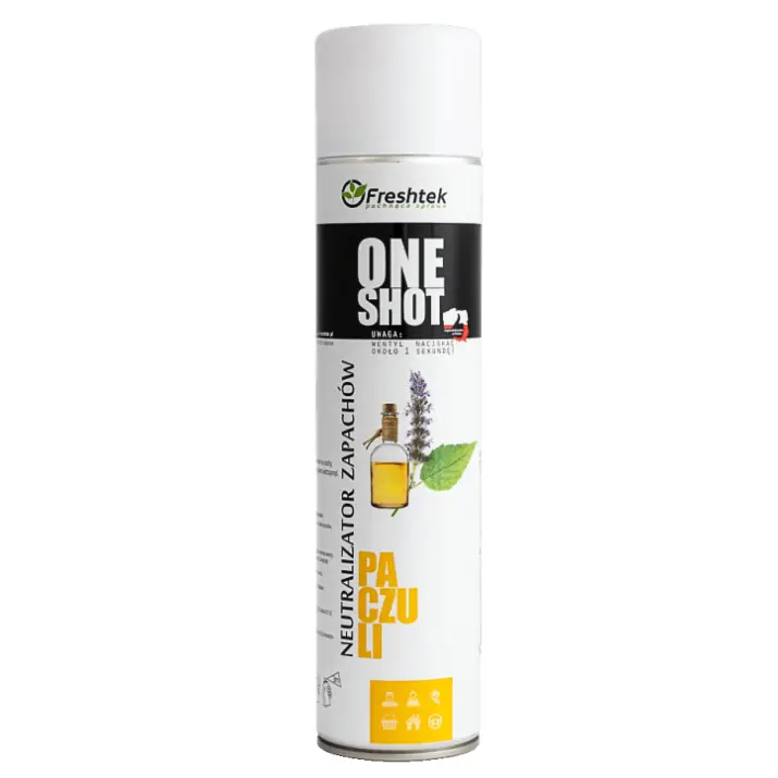 Freshtek ONE SHOT Paczuli 600ml – odświeżacz i neutralizator powietrza o orientalnej nucie paczuli Popularny