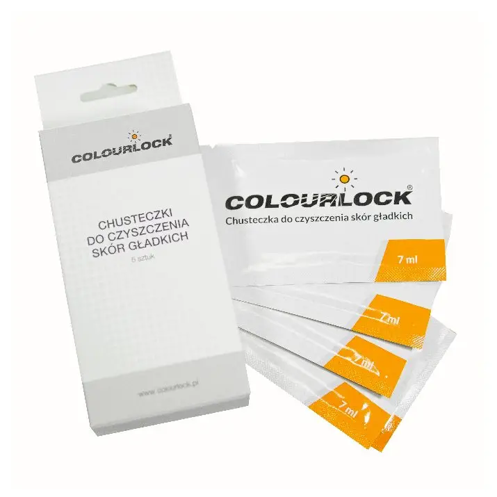 Colourlock Zestaw chusteczek do czyszczenia skór gładkich 5pack – zestaw 5 nasączonych chusteczek Tani