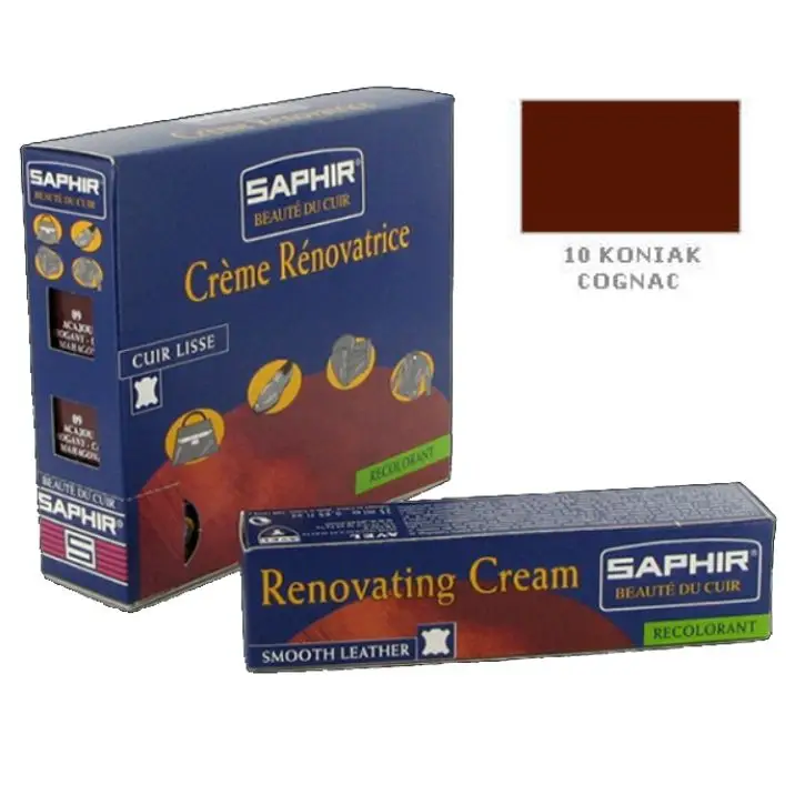 Premium SAPHIR BDC Renovating Creme 25ml #10 COGNAC / KONIAK- krem do renowacji skóry