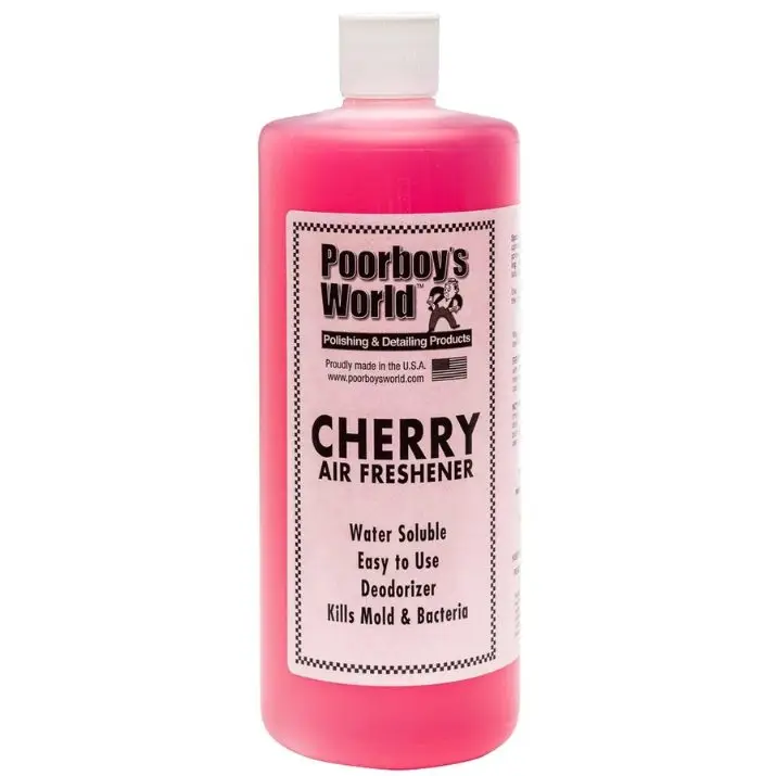 Poorboy’s World Cherry Air Freshner 946ml – odświeżacz powietrza o zapachu soczystej wiśni, neutralizator Tani