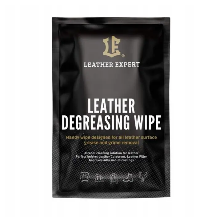 Dostępne od ręki Leather Expert Degreasing Wipe 1szt – nasączona chusteczka do odtłuszczania skórzanej tapicerki