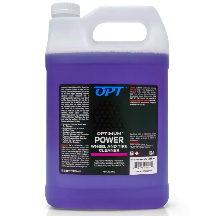 Dostępne od ręki Optimum POWER Wheel and Tire Cleaner 3,76L – mocny i skuteczny środek do mycia felg i opon