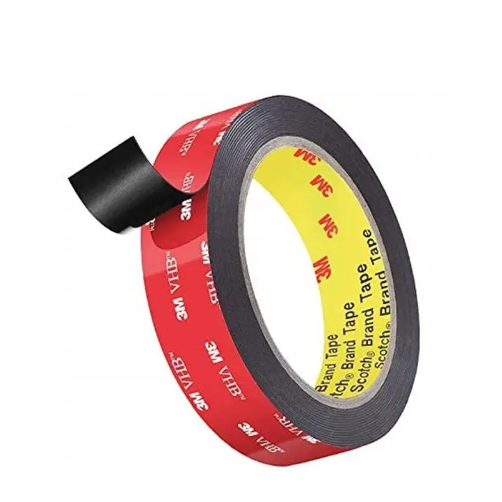 Darmowy zwrot 3M VHB 5925 6mm x 3m – bardzo trwała, czarna taśma akrylowa do montażu emblematów i listew