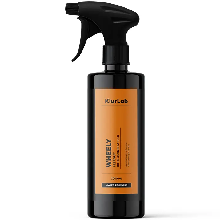 Darmowy zwrot KiurLab WHEELY Wheel Cleaner 1L – gotowy do użycia płyn do felg, skutecznie czyści