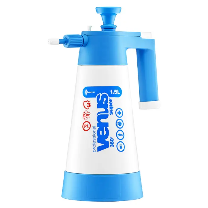 Bezpieczne zakupy Kwazar VENUS SUPER 360 PRO+ 1,5L – mocny opryskiwacz ciśnieniowy ogólnego zastosowania