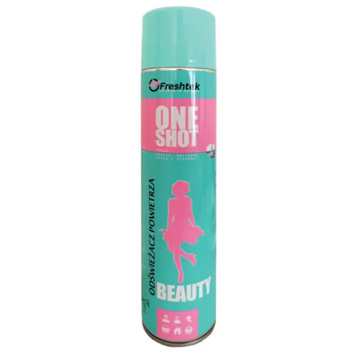 Freshtek ONE SHOT Beauty 600ml PREMIUM – odświeżacz powietrza w aerozolu, neutralizator Tylko dziś