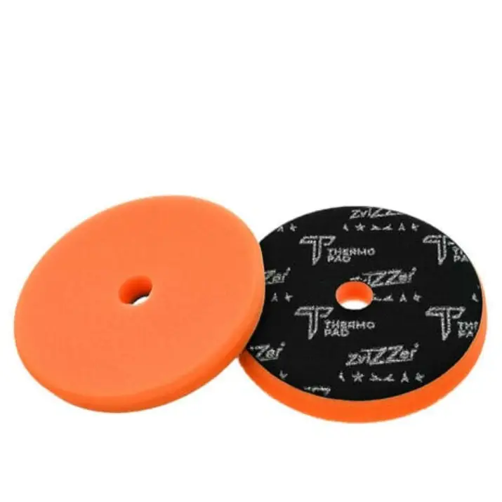 Bezpieczna płatność ZviZZer Thermo TRAPEZ Pad Orange Medium 125/140mm – gąbka polerska ONE STEP