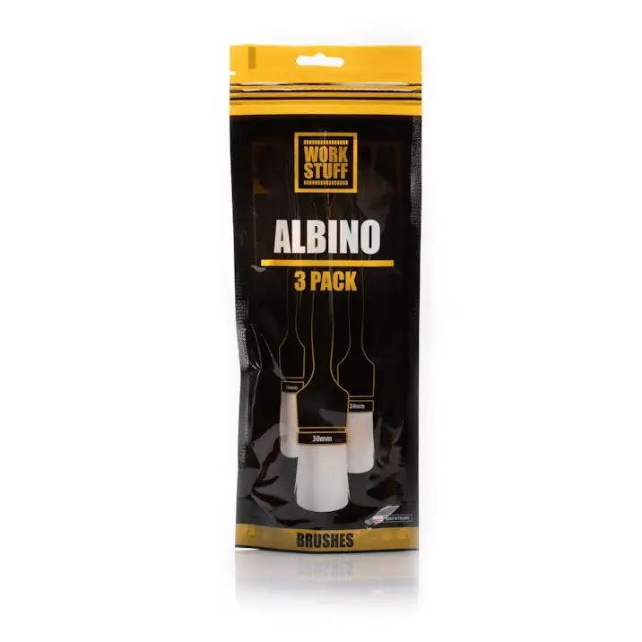 Obniżka ceny Work Stuff ALBINO 3 pack – zestaw 3 pędzli o bardzo delikatnym włosiu