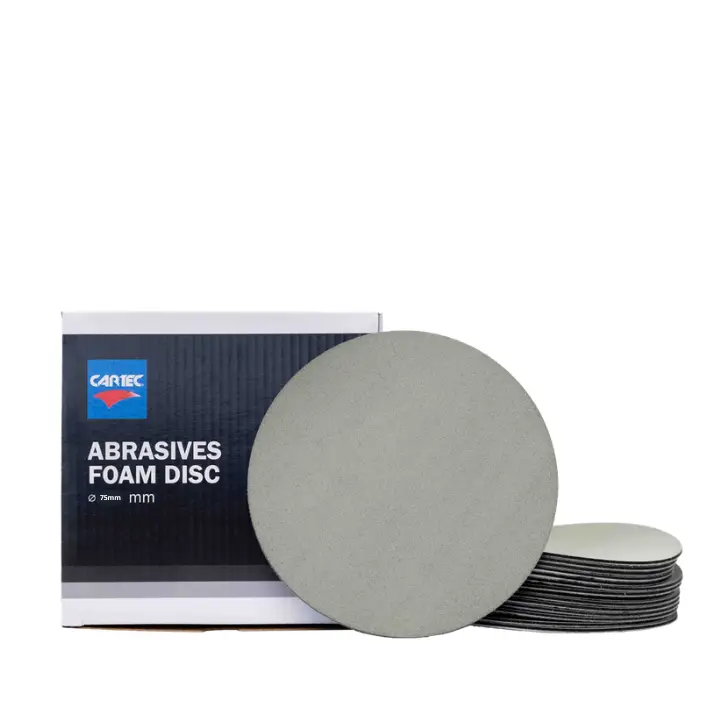 CARTEC Abrasives Foam Disc 75 mm P2000 1szt – profesjonalny papier ścierny, krążek ścierny na gąbce Wysoka jakość