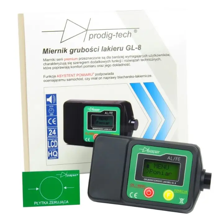 Oferta PRODIG GL‑SMART‑8 – miernik grubości lakieru z Bluetooth i Asystentem Pomiaru®