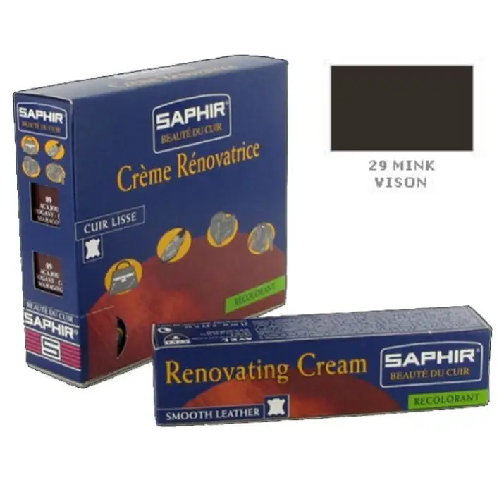 SAPHIR BDC Renovating Creme 25ml #29 MINK-VISON / BRAZOWO-CZARNY – krem do renowacji skóry Oferta czasowa