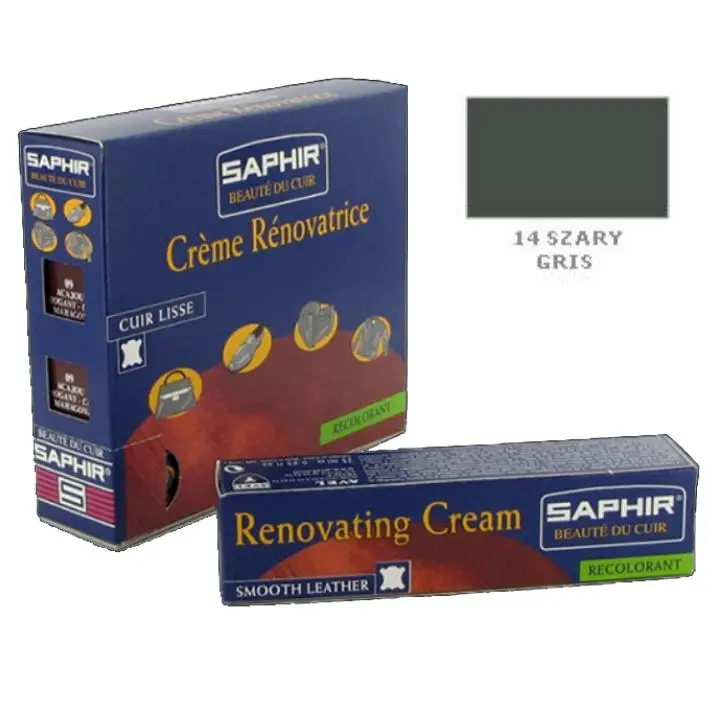 Bezpieczna płatność SAPHIR BDC Renovating Creme 25ml #14 GREY / SZARY – krem do renowacji skóry