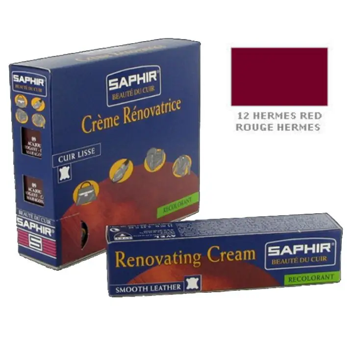 SAPHIR BDC Renovating Creme 25ml #12 HERMES RED – krem do renowacji skóry Bezpieczna płatność