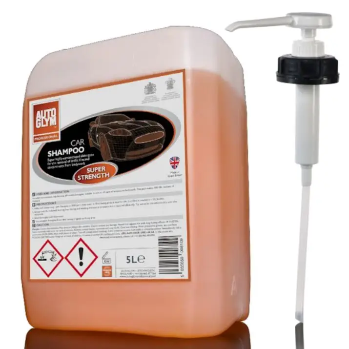 Rabat AUTOGLYM Car Shampoo Super Strenght 5L + Dosage Pump 10ml – super skoncentrowany szampon z pompką