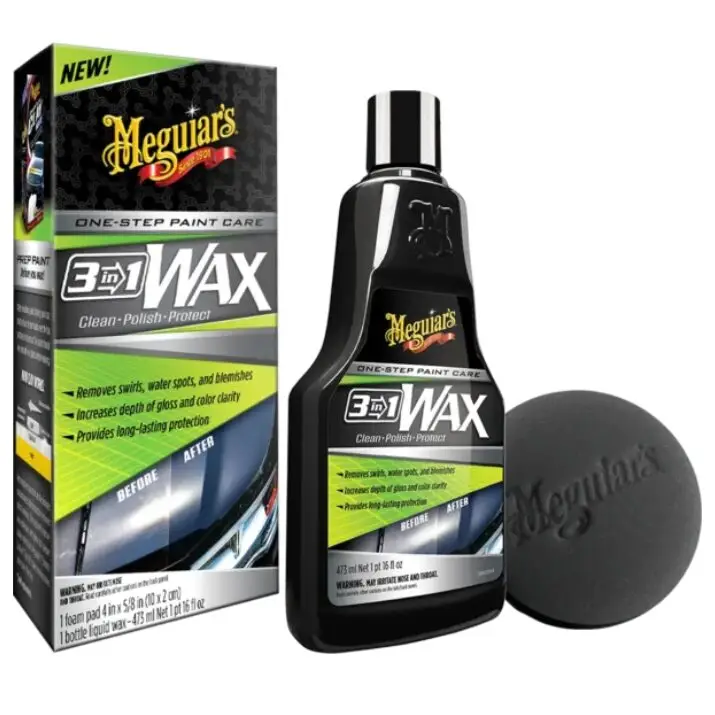 Meguiar’s 3in1 Wax 473ml – wosk oczyszczający, polerujący oraz zabezpieczający lakier, mocne AiO Nie przegap