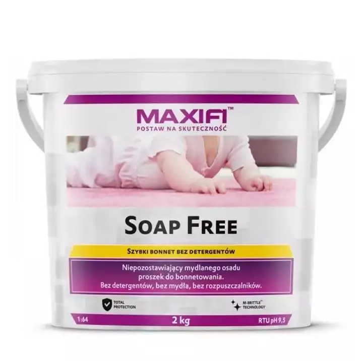 Tylko do końca tygodnia Maxifi Soap Free 2kg – szybki bonnet bez detergentów w proszku