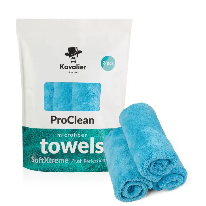 Szybka dostawa Kavalier SoftXtreme Plush Perfection 500gsm 41x41cm blue 3 PACK – zestaw mikrofibr do lakieru