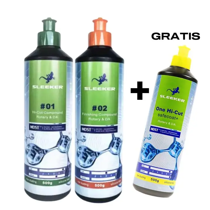 Sleeker ZESTAW PAST #01 + #02 + GRATIS ONE Hi-Cut Compound 3x 500ml Wyjątkowa oferta