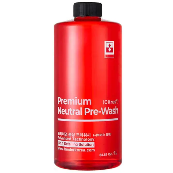 Najlepsza cena BINDER Premium Neutral Pre-Wash 1l Citrus+ – bezpieczny oprysk wstępny, neutralne pH