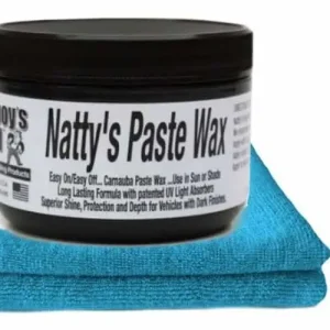 Oferta Poorboy’s World Natty’s Paste Wax BLACK – wosk do ciemnych lakierów, wosk do czarnego lakieru z Carnauba, mocny połysk 235ml