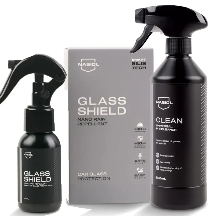 Ostatnia szansa Nasiol GlasShield 50ml + Nasiol CLEAN – zestaw do zabezpieczania szyb i lusterek