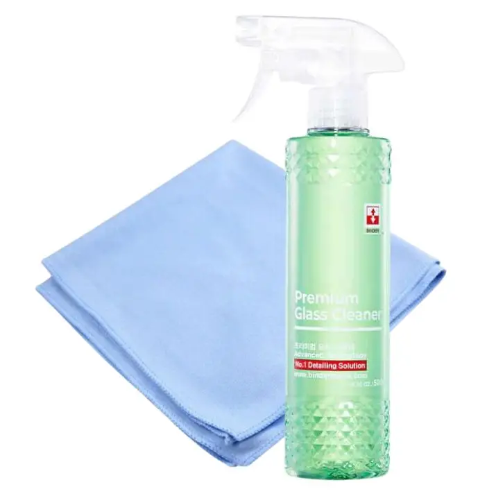 Dodaj do koszyka BINDER Premium Glass Cleaner 500ml – środek do mycia szyb + mikrofibra