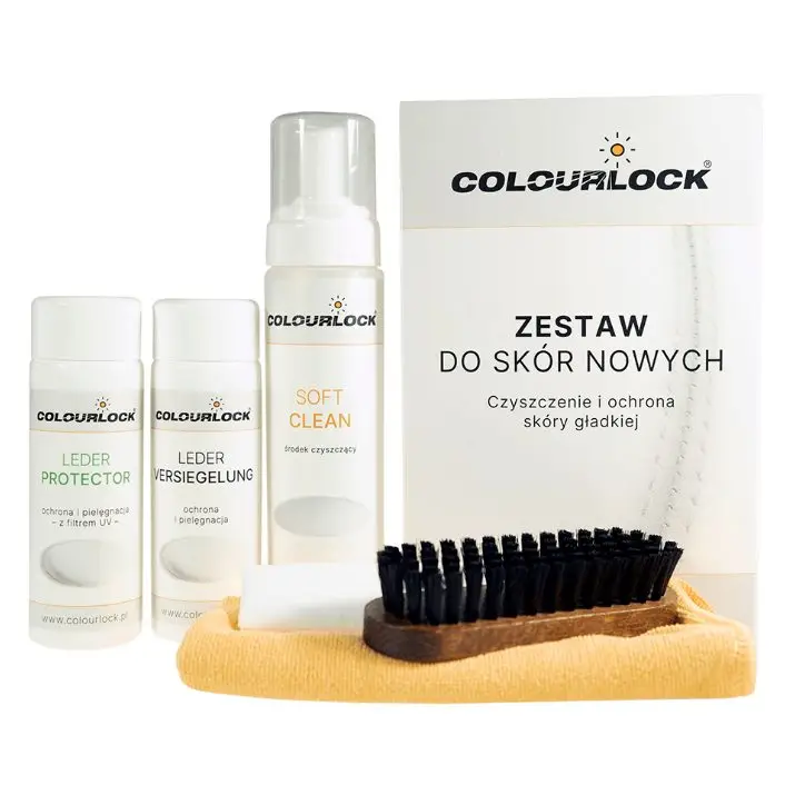 Taniej Colourlock Zestaw do skór STRONG + LEDER PROTECTOR – zestaw do suchych i mocno zabrudzonych skór