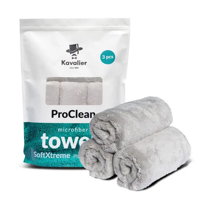 Dodaj do koszyka Kavalier SoftXtreme Plush Perfection 500gsm 41x41cm grey 3 PACK – zestaw mikrofibr do lakieru