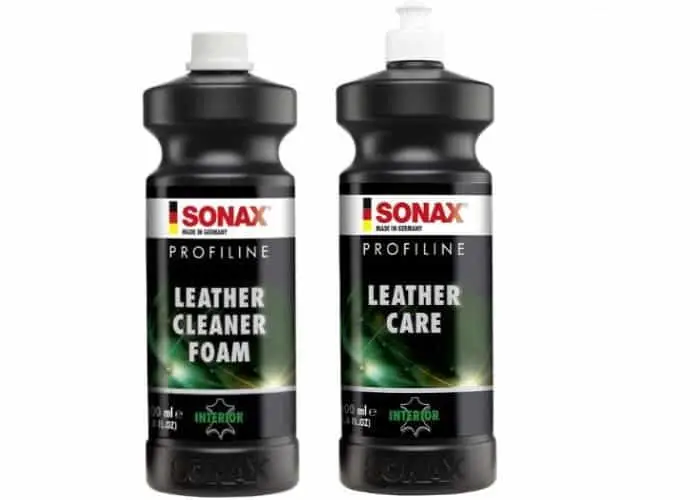SONAX Profiline Leather Cleaner Foam 1L + SONAX Profiline Leather Care 1L – zestaw do czyszczenia i zabezpieczania skórzanej tapicerki Szybka dostawa