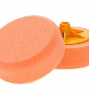 Kup teraz NAT 150mm na gwint M14 POMARAŃCZOWA – średnio twarda, tnąca i polerująca gąbka polerska