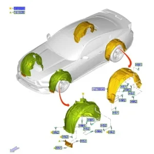Ostatnia szansa Nadkole przednie lewe Ford Mustang 2024- GT 5.0 V8 GT / 2.3 EcoBoost