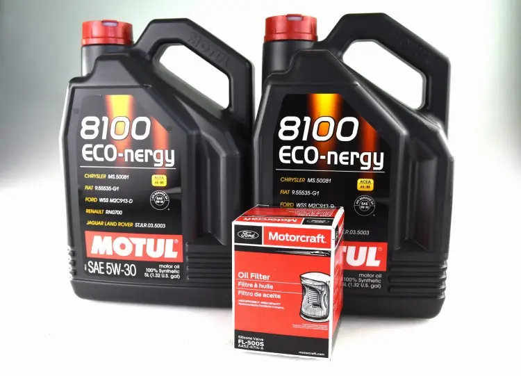 Zestaw filtr Morotcraft + olej MOTUL ECO-nergy OLEJ 5W30 10LMustang 5.0 V8 2015- Bullitt / wersja z dodatkową chłodnicą oleju Wysoka jakość