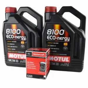 Super okazja Zestaw filtr Morotcraft + olej MOTUL ECO-nergy OLEJ 5W30 8 LMustang 5.0 V8 2015-2023