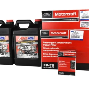 Nie przegap Zestaw filtr oleju / powietrza / kabinowy + olej silnikowy AMSoil 5W30 7,56 L Ford Mustang 5.0 GT V8 2015 - 2023